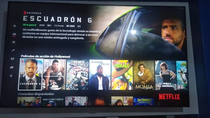 televisor con netflix en hostal queen huancayo